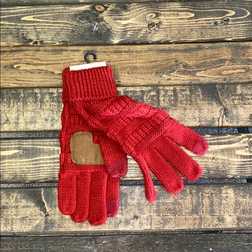 CC Kids Red Smart Tip Gloves